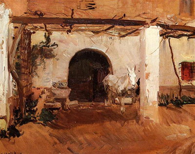 Orchard House, Valencia (Study) Joaquin Sorolla